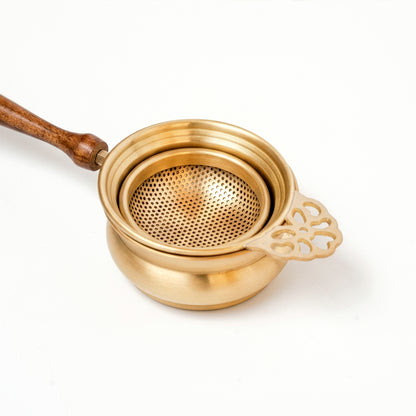 Brass Tea Strainer Gift Set