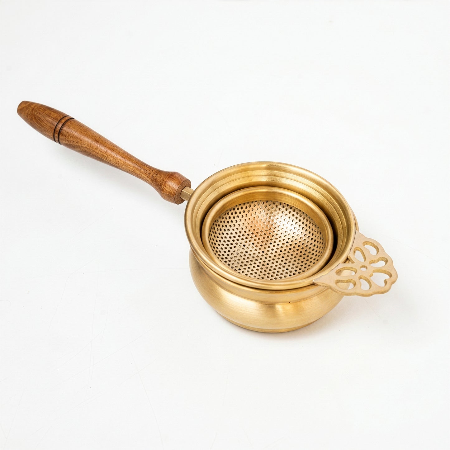 Brass Tea Strainer Gift Set